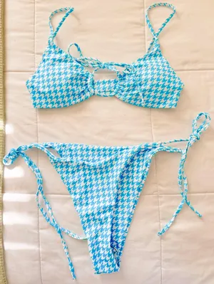 SheIn Blue Bikini thumbnail 2