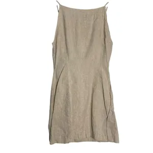 SNDYS Revolve Allegra Cream Natural Linen Button Front Fitted Mini Dress Small thumbnail 8