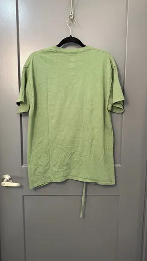 GOD IS DOPE. Distressed Green Tee Size L thumbnail 4