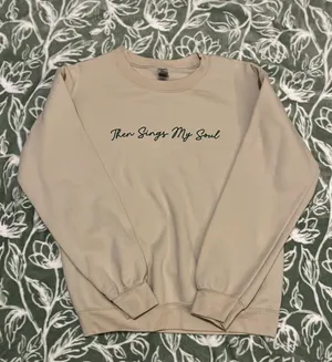 Gildan Beige Christian Sweatshirt thumbnail 1