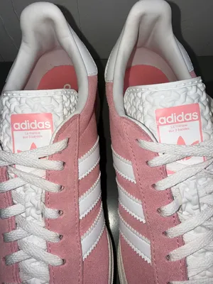 Adidas Gazelle Bold ‘Super Pop” Pink Suede Women's Sneakers with White Stripes thumbnail 7