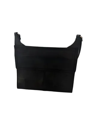 Fossil Black Leather Flap Front Crossbody Bag Long Strap Pocket One Size Women's thumbnail 3