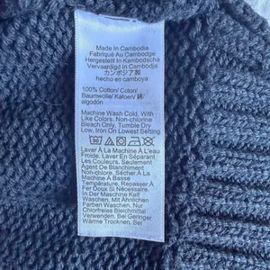 J.Crew Black 100% Cotton Shaker Stitch V-Neck Button Front Cardigan Sweater thumbnail 3