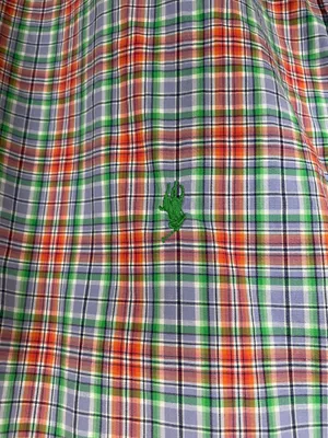 Ralph Lauren Men’s Shirt Blue Pink Plaid Button Down Pony Logo Multicolor Large thumbnail 3