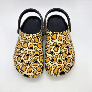 Disney Parks Animal Kingdom Mickey Mouse Leopard Print Crocs Clogs M8 W10 Travel thumbnail 2