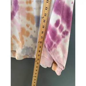 American Eagle Womens Tie Dye Spiral Sweatshirt Purple Orange Oversized Small‎ thumbnail 4