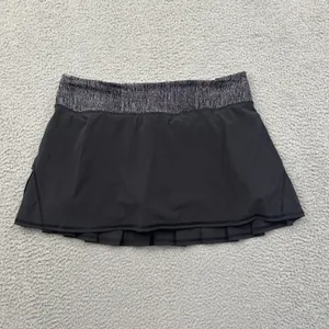 Lululemon Run Pace Setter Skirt Skort Black Athletic Athleisure Tennis Women's 8 thumbnail 2