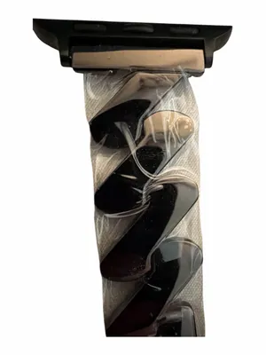 Swirled Metal Link Apple Watch Band Black New thumbnail 3
