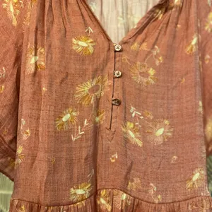 Wonderly Floral Tiered Button-Down Midi Maxi Dress thumbnail 4