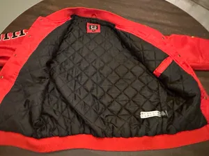 NBA Ultra Game Men's L Chicago Bulls Bomber Varsity Snap Up Jacket thumbnail 9