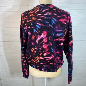 Juicy Couture Tie Dye Swirl crop Sweatshirt, Women's Size L juniors multicolor thumbnail 10