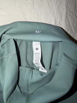 lululemon athletica High-Waist Bike Shorts in Green thumbnail 3