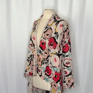 Anthropologie SPARROW Flora Exemplar Long Duster Cardigan‎ Sweater Linen Medium thumbnail 6