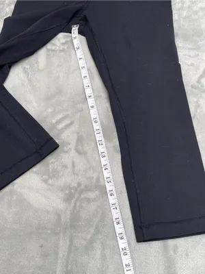 lululemon athletica Black cropped leggings yoga Pilates activewear loungewear 6 thumbnail 6