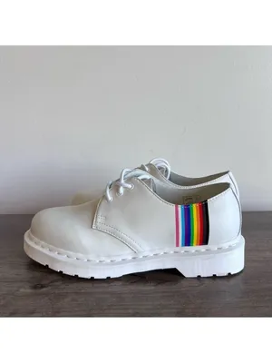Dr. Martens NEW Unisex 1461 Smooth Leather Pride Oxford Size 8 or 7 #631 thumbnail 3