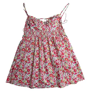 For Love & Lemons Red / Pink Auden Floral Cotton Mini Dress Women’s US XL thumbnail 8