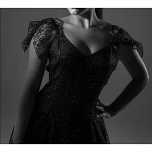 Vintage Nuance Black Shimmering Witchy Goth Dress Small thumbnail 10