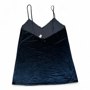 Victoria's Secret Black Velour Slip Dress L thumbnail 3