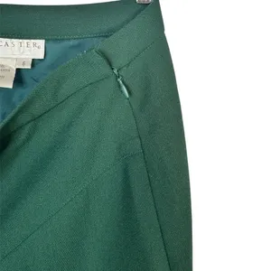 Doncaster Skirt Womens Size 6 Green A-Line Midi Pleated Hem Work Formal thumbnail 8