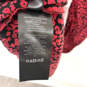 Free People Kinsley Wrap Dress Red Black Floral Combo Long Sleeve Size 0 thumbnail 5