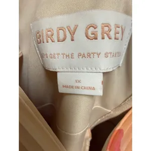 Birdy Grey Michelle Chiffon Floral Bridesmaid Dress 1X Coral Peonies NWT NEW thumbnail 9