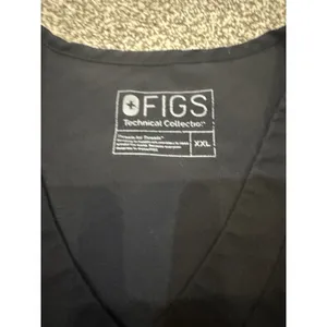 Figs Scrub Shirt XXL Black Technical Collection‎ Medical Uniform Top thumbnail 2