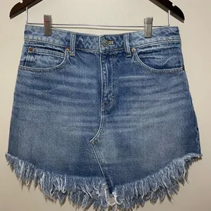 Free People Bailey Denim Mini Skirt Size 28 thumbnail 2
