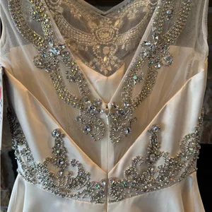 Sherri Hill A-Line Satin Beaded Bodice Wedding Dress NWT thumbnail 14