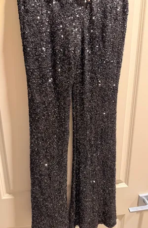 express black sequin pants  thumbnail 1
