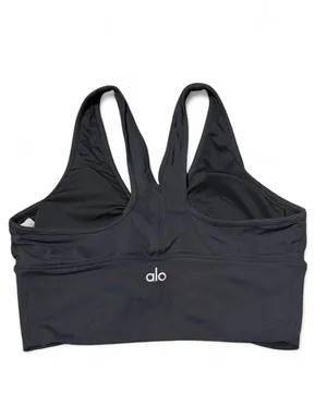 Alo Yoga Charcoal Green Wild Thing Bra thumbnail 2