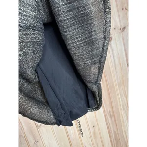 NWT City Studio Black Silver Metallic Shift Dress Glam Bling New Year Size M thumbnail 4