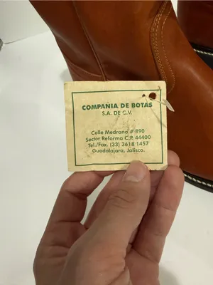 Original Michael Steel Toe Boots Tan Leather Cowboy Boots Western Womens 7.5 NEW thumbnail 4