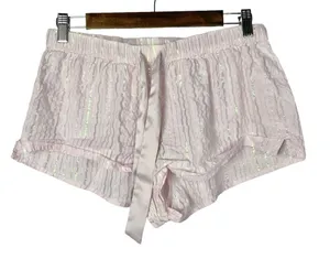 Victoria's Secret Light Pink Metallic Stripe Sleep Shorts S‎ thumbnail 1