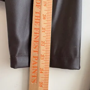 Chico's Faux Leather Jacket Women Size 2 Black Collarless Snap Front‎ 570023417 thumbnail 8