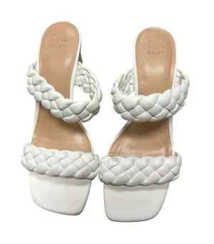 A New Day Women's White Braided Slide  thumbnail 1