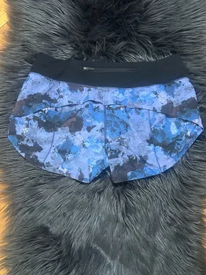 Lululemon Speed Up Short *2.5" Screen Camo Multicolor Black Size 6 thumbnail 5