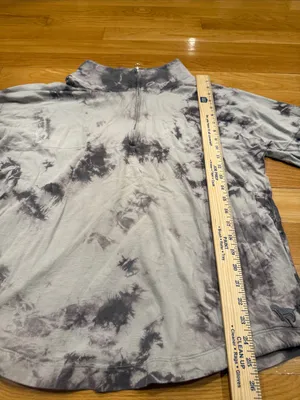 Pink Victoria’s Secret tie dye half zip pull over size large. thumbnail 3