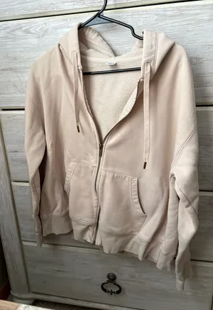 Old navy tan zip up thumbnail 1