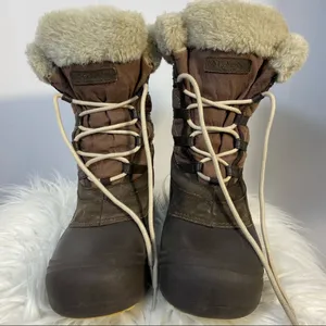 Columbia SNOW BOOTS FUR LINED GOOD PRE-owned Condition Size 8 1/2 Refer to pics thumbnail 8
