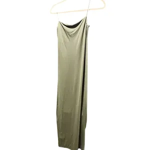 Zara Women's Strappy Maxi Dress Sage Green Sleeveless Standard Size S thumbnail 8