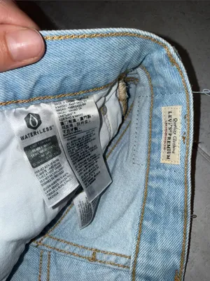 Levi's Light Blue Distressed 501 original Jean Shorts size 25 thumbnail 6
