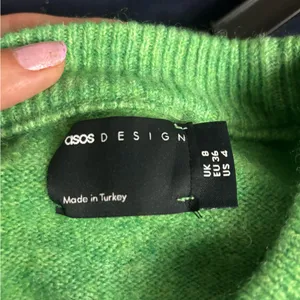 ASOS Design bright green oversized sweater thumbnail 6