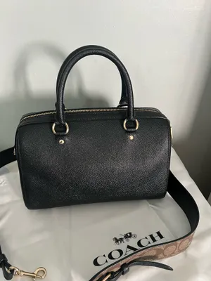 Coach Rowan Satchel Bag With Signature Canvas Detail And Wallet thumbnail 4