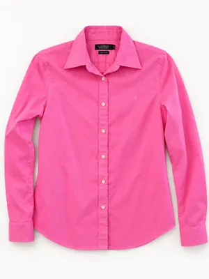 Lauren Ralph Lauren Pink Non Iron Cotton Button Down Shirt Size S thumbnail 2