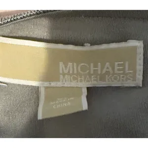 Michael Kors Dress Womens Size XL Gray Mini Stretch Chain Strap Lined Cold Shldr thumbnail 2