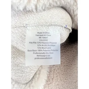 Forte Cashmere Beige Teddy Faux Fur Coat‎ Size M thumbnail 10