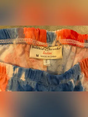 Women’s Bobbie Brooks Red White & Blue Tie-Dye Casual/Athletic Shorts Size M thumbnail 3