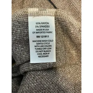 LNA Sweater Dress 2X Brown Stretch Knit Side Slit Granola Girl Minimalist NWT thumbnail 7