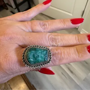NWOT 3 piece sterling silver emerald set Green thumbnail 5