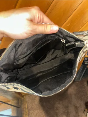 Coach legacy stripe Vintage 2000s monogram shoulder bag w long strap thumbnail 6